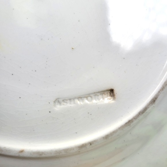 Antique Ashworth "Bandana Ware" Ceramic Plate Multi Color Foo Dogs England 8.25" - Picture 4 of 8